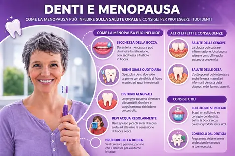 Denti e Menopausa | Studio Odontoiatrico Dott.ssa Rosalba Marzulli Bari